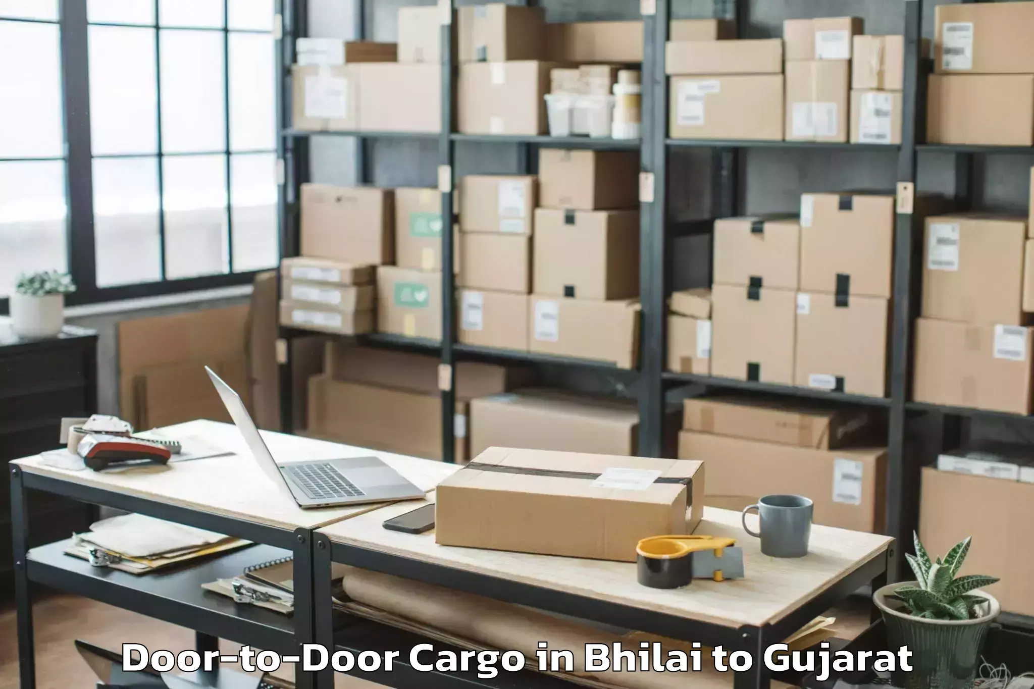 Get Bhilai to Jhulasan Door To Door Cargo